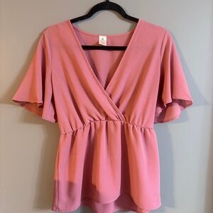Elegant Pink Women's Top